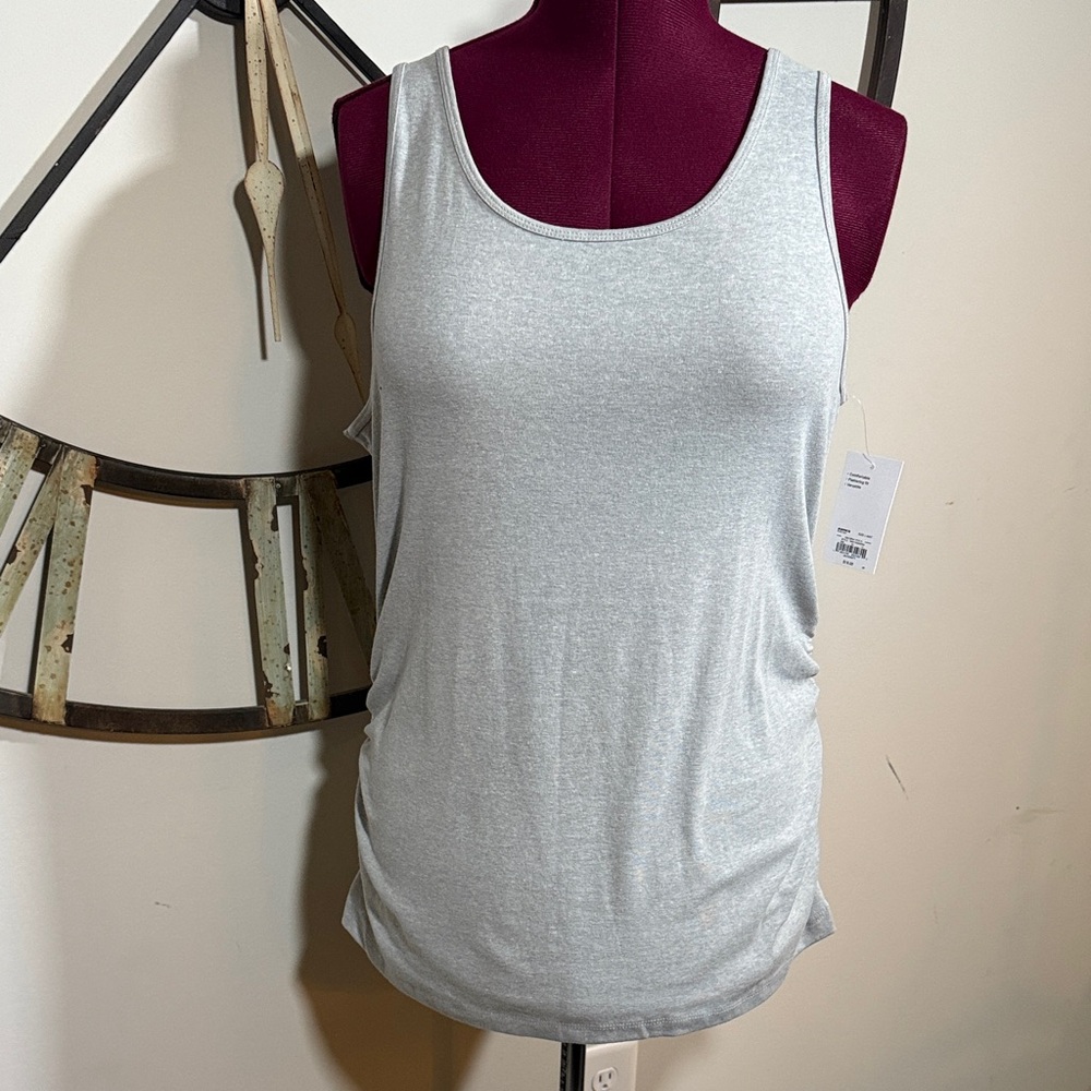 a.glow Maternity Gray Tank Top NWTS
